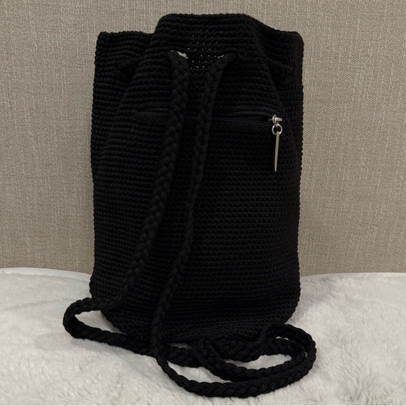 The Sak Y2K Black Crochet Backpack - Picture 4 of 8